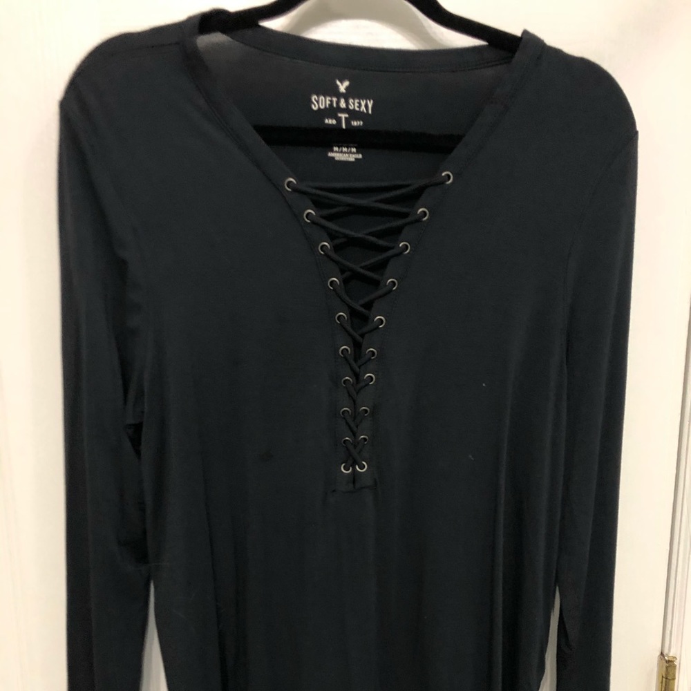 American eagle criss cross top